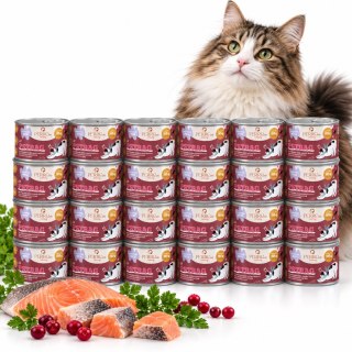 ZESTAW PERRO CATering Pstrąg 24X185g Karma Mokra dla Kota Monobiałkowa