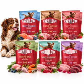 Zestaw testowy - Carnilove POUCH PATÉ 12x300g MIX SMAKÓW