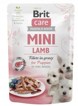 BRIT CARE MINI PUPPY szczenię Lamb 15 x 85g pakiet