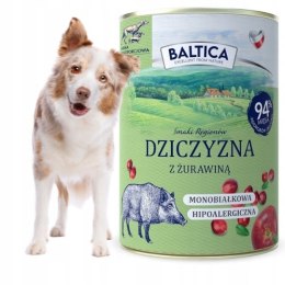 Baltica DZICZYZNA Z ŻURAWINĄ 400G karma morka PSY DOROSŁE