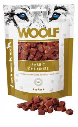 WOOLF RABBIT CHUNKIES KAWAŁKI KRÓLIKA 100G SMACZKI