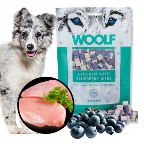 Woolf Chicken with BlueBerry Bites 100g smaczki