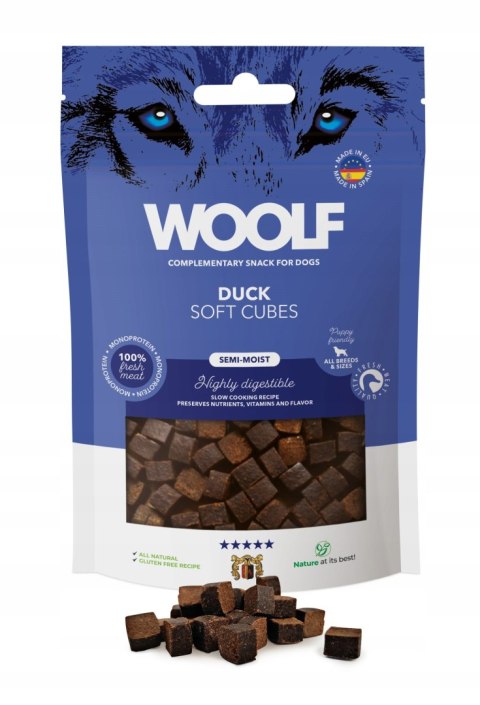 Woolf Soft Cubes Duck Monoprotein Kostki ze świeżego mięsa z kaczki 100 g