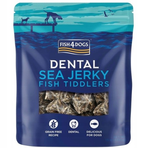 Fish4Dogs Sea Jerky Fish TIDDLERS 115G PRZYSMAK DENTYSTYCZNY GRYZAK