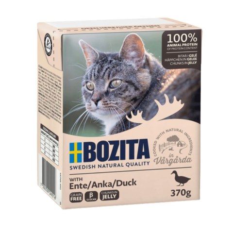 BOZITA FELINE KARTONIK 370G KAWAŁKI W GALARECIE Z KACZKĄ 370g