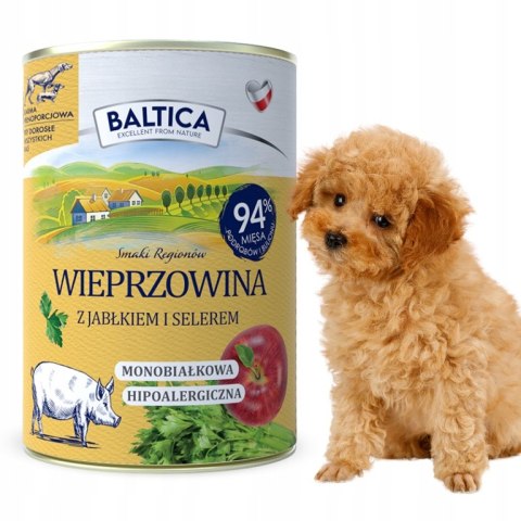 BALTICA PUSZKA Wieprzowina z jabłkiem 400g PYSZNE ZDROWE MIĘSKO