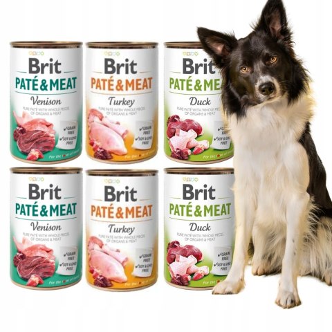 BRIT PATE MEAT 6X400 ULUBIONE SMAKI TWOJEGO PSA KACZKA