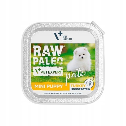 Raw Paleo Pate Mini Puppy TURKEY tackaalu tray 150g